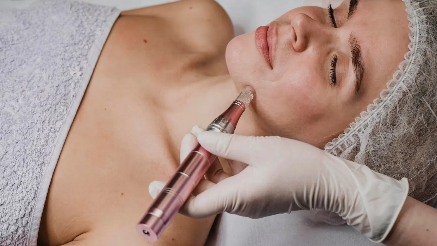 Vampire facial illustration